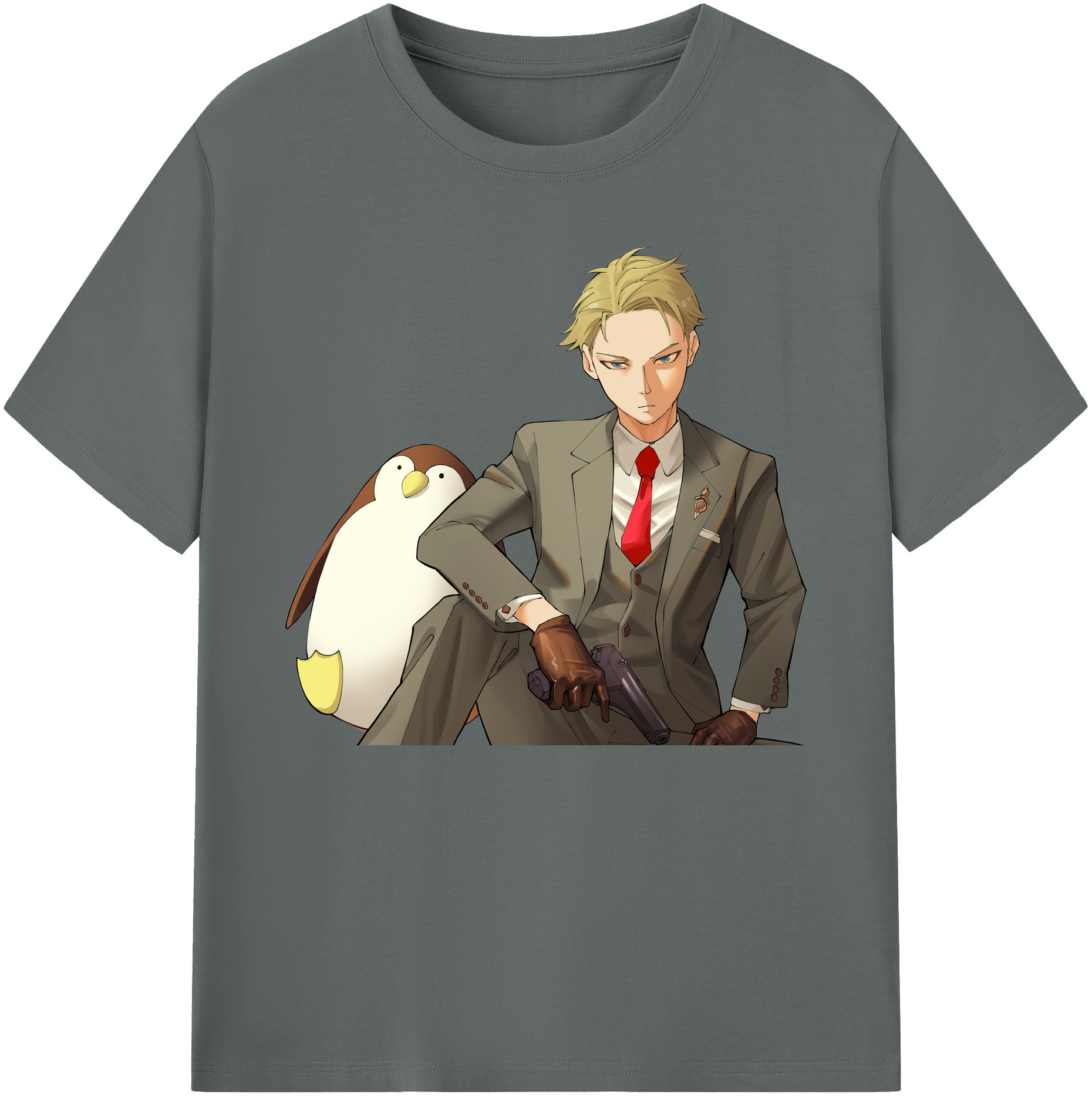 （画像用） SPY×FAMILY间谍家家酒 綿100％ メンズ半袖Tシャツ｜肌触りやわらか＆通気性